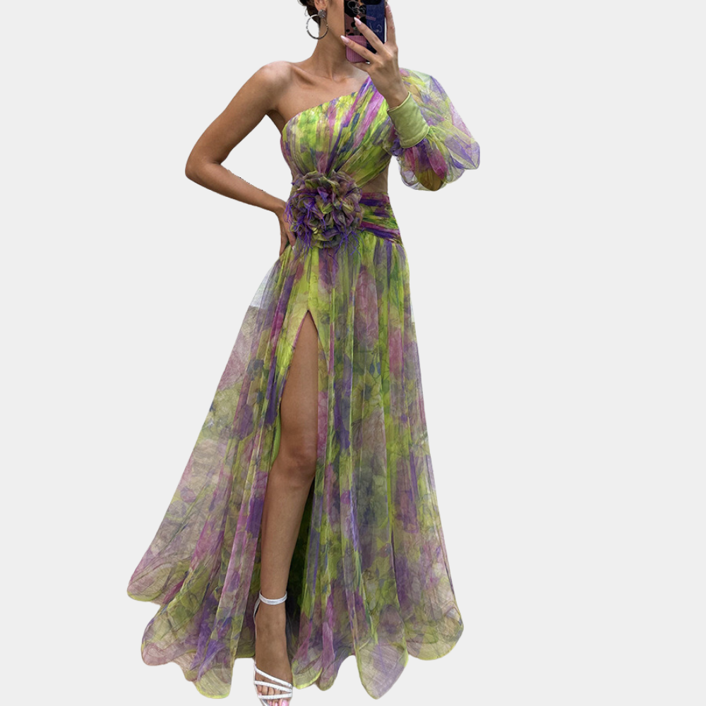 Lowri - Elegant Floral Maxi Dress for Women