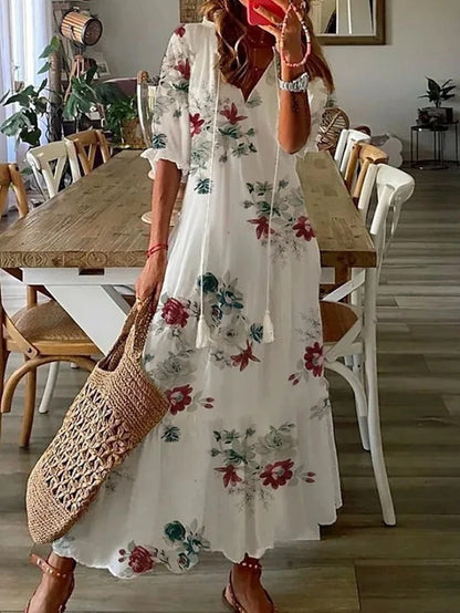 Nyvia - Floral Maxi Dress for Women