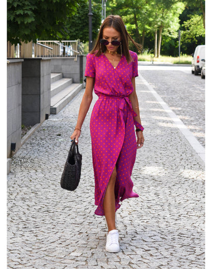 Indira - Floral Summer Midi Dress for Women