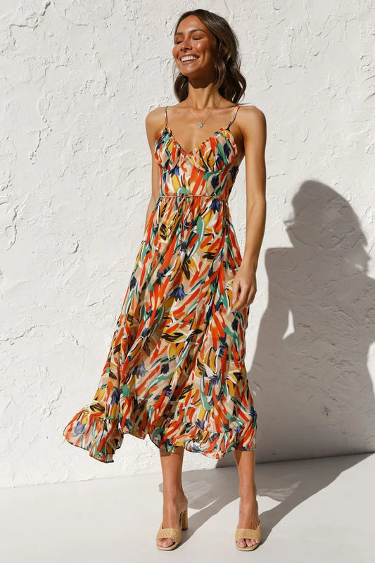 Vaila - Lightweight Summer Midi Dress for Women