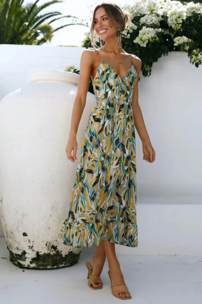 Tenley - Elegant Floral Midi Dress for Women