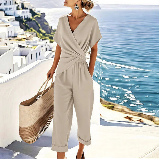 Elegant Women's Set - Flattering Wrap Design & Comfort