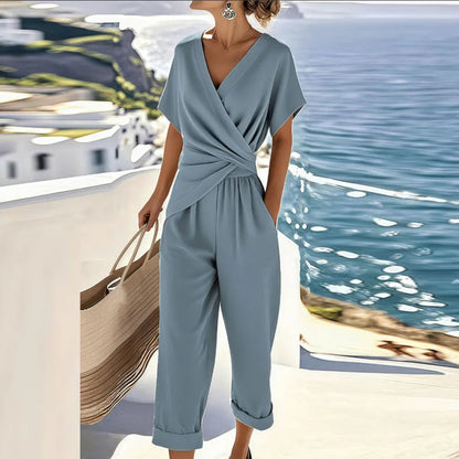 Elegant Women's Set - Flattering Wrap Design & Comfort