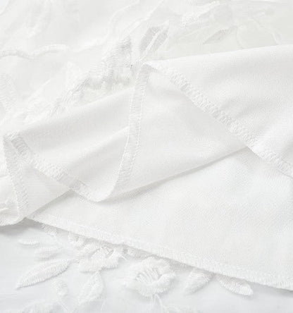 Women's Elegant Lightweight Cocktail Dress with Flower Embroidery-2