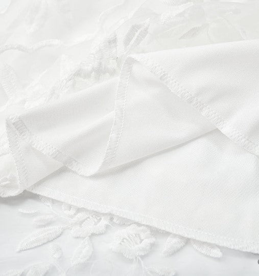 Women's Elegant Lightweight Cocktail Dress with Flower Embroidery-4