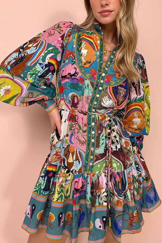 Vyla - Floral Summer Mini Dress for Women