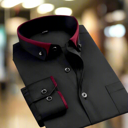 Men's Classic Long Sleeve Shirt - Timeless Style & Perfect Fit for Any Occasion
