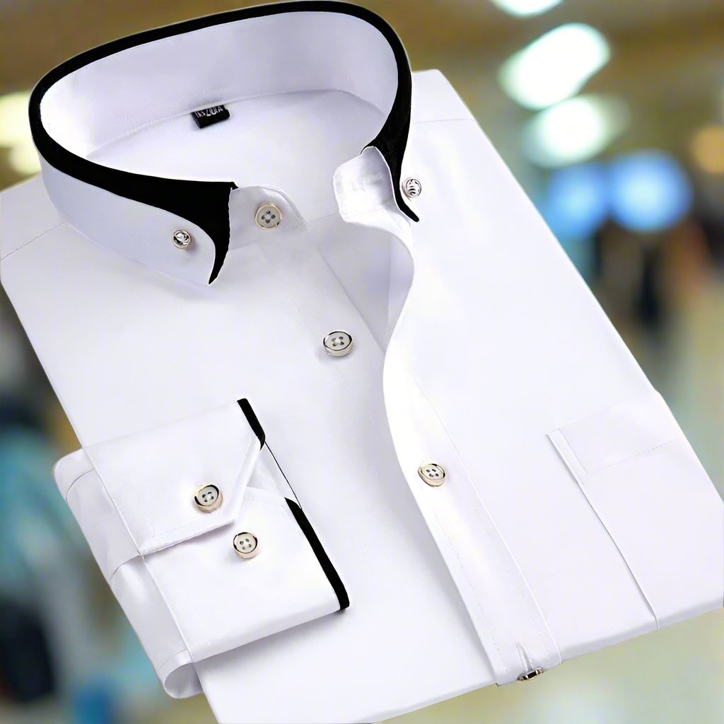 Men's Classic Long Sleeve Shirt - Timeless Style & Perfect Fit for Any Occasion