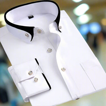 Men's Classic Long Sleeve Shirt - Timeless Style & Perfect Fit for Any Occasion