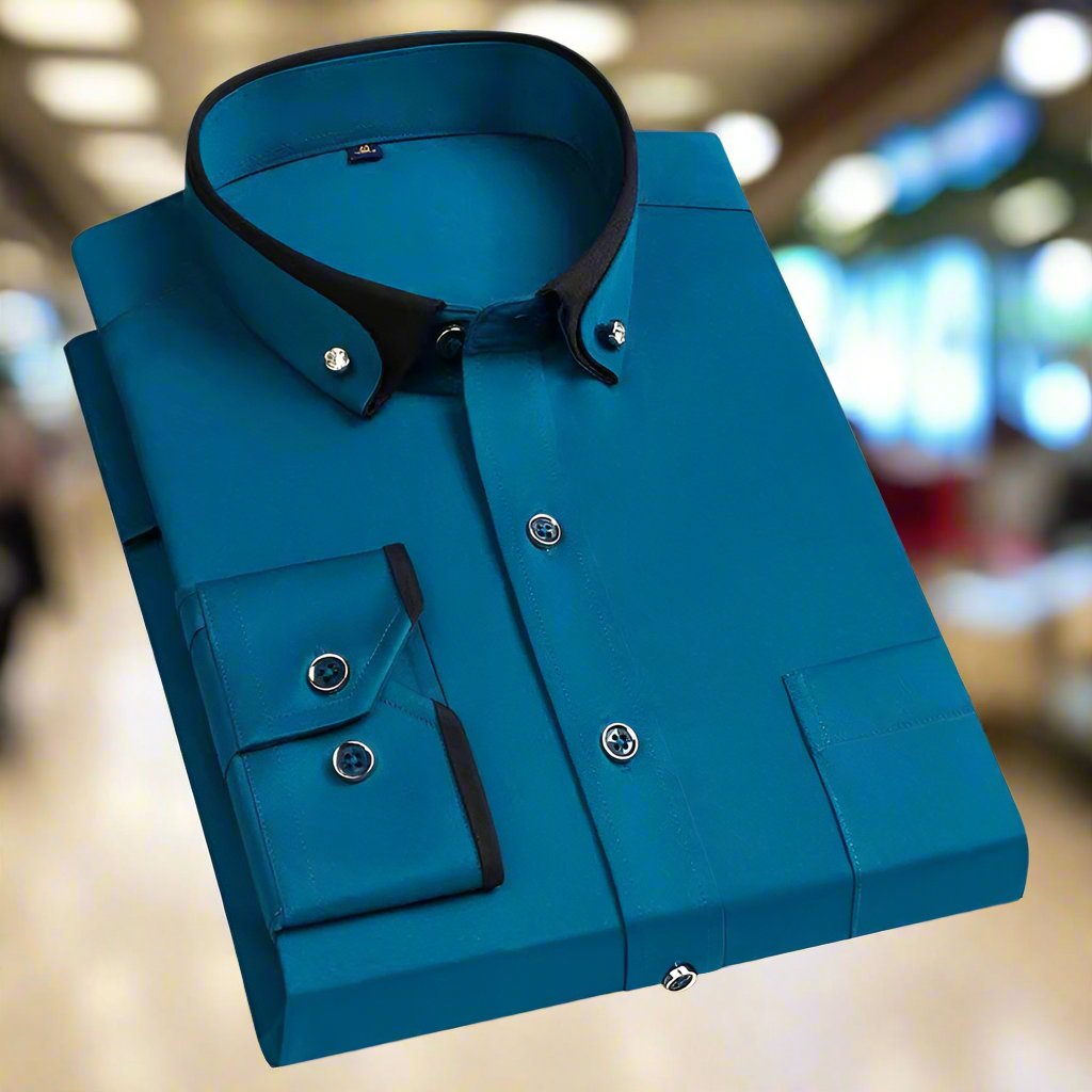 Men's Classic Long Sleeve Shirt - Timeless Style & Perfect Fit for Any Occasion