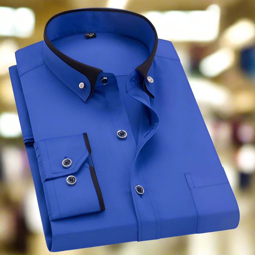 Men's Classic Long Sleeve Shirt - Timeless Style & Perfect Fit for Any Occasion
