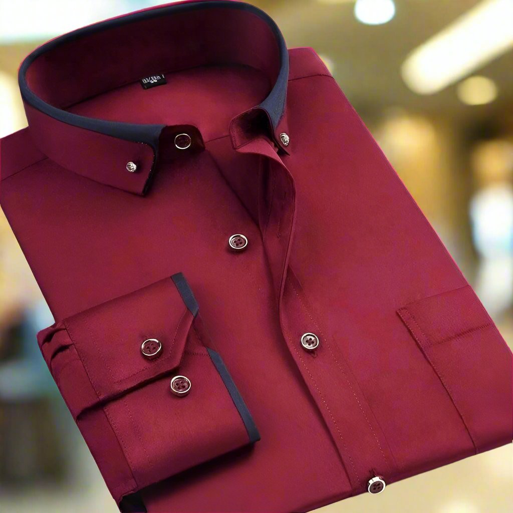 Men's Classic Long Sleeve Shirt - Timeless Style & Perfect Fit for Any Occasion