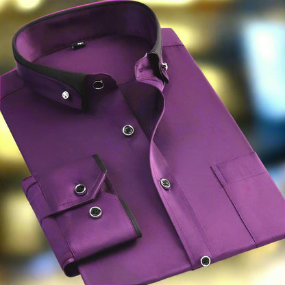 Men's Classic Long Sleeve Shirt - Timeless Style & Perfect Fit for Any Occasion