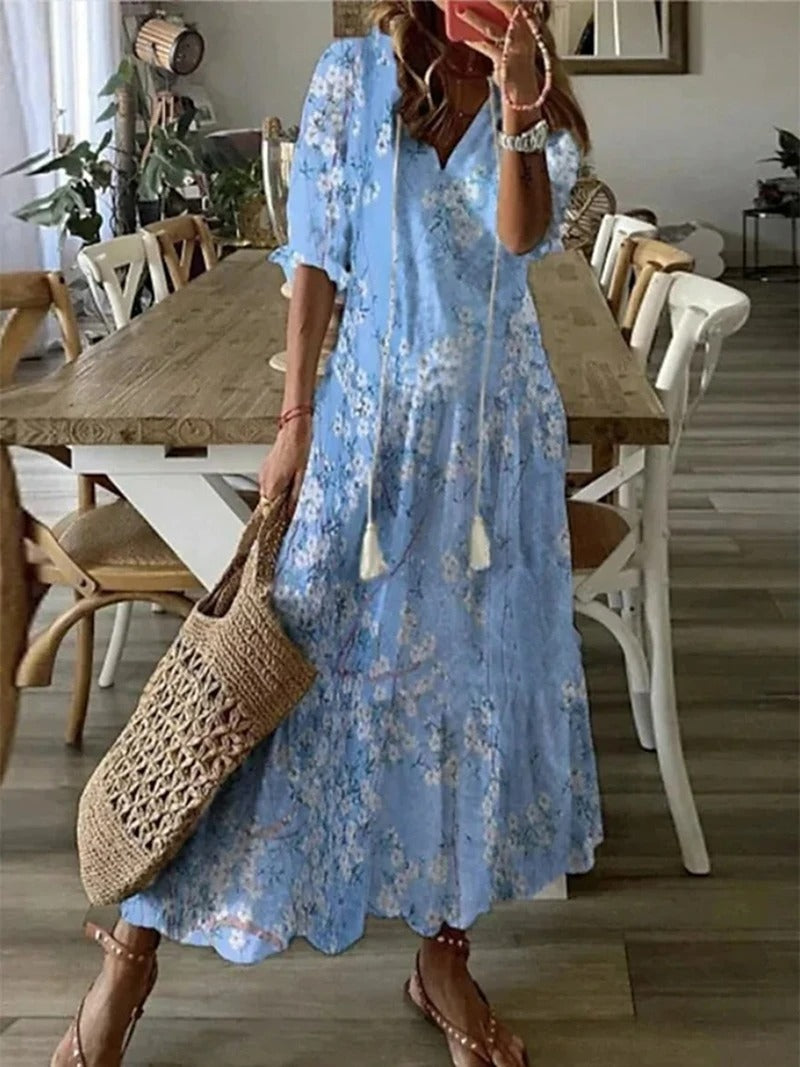 Mandy Bohemian Maxi Dress - Stylish & Comfortable Women's Summer Dress