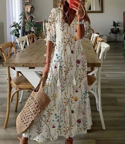 Mandy Bohemian Maxi Dress - Stylish & Comfortable Women's Summer Dress