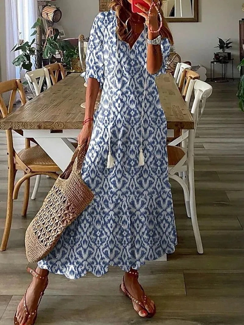 Mandy Bohemian Maxi Dress - Stylish & Comfortable Women's Summer Dress