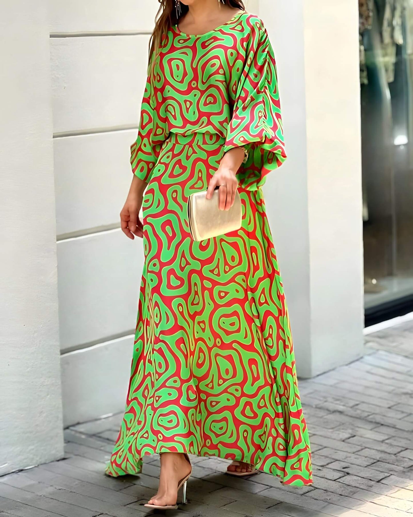 Emmeline - Lightweight Long Sleeve Maxi Dress for Women