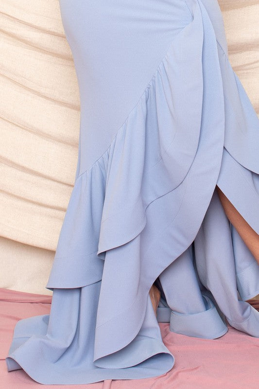 Valea - Layered Ruffle Maxi Dress for Women