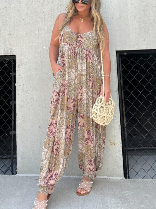 Darcie - Printed Loose Jumpsuit for Women
