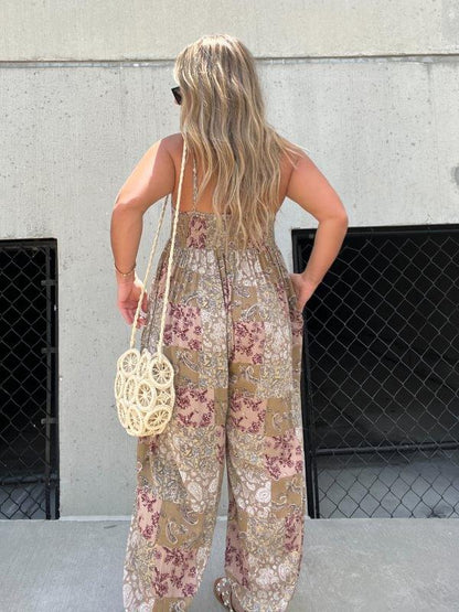 Nova - Printed Loose Jumpsuit for Women
