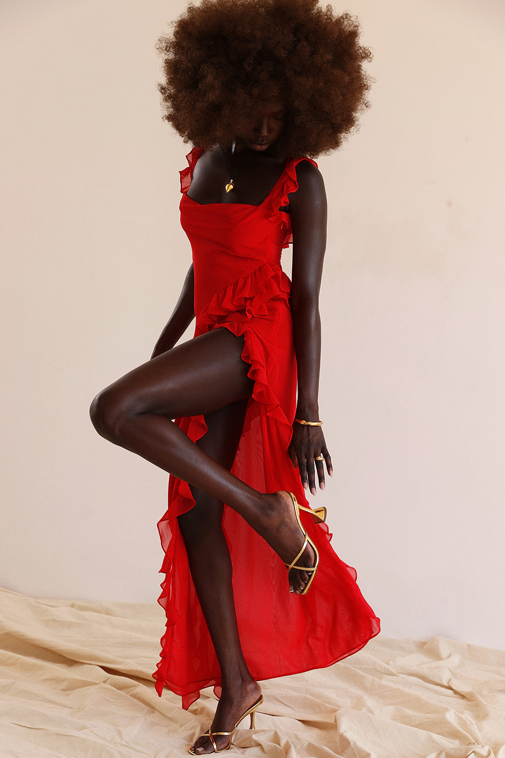 Jessara - Ruffle Maxi Dress for Women