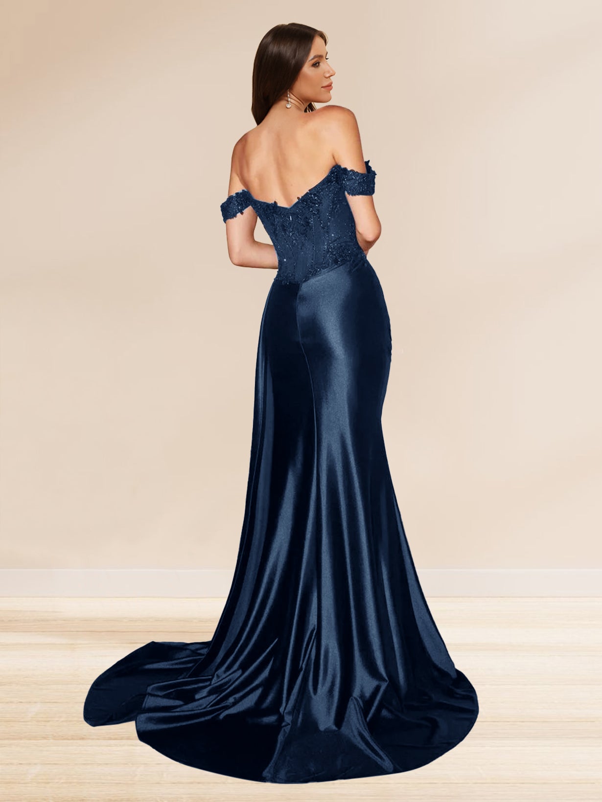 Mia - Sequined Trumpet Evening Gown for Women