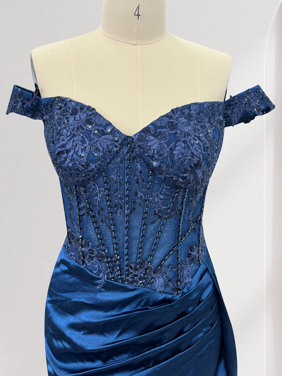 Mia - Sequined Trumpet Evening Gown for Women