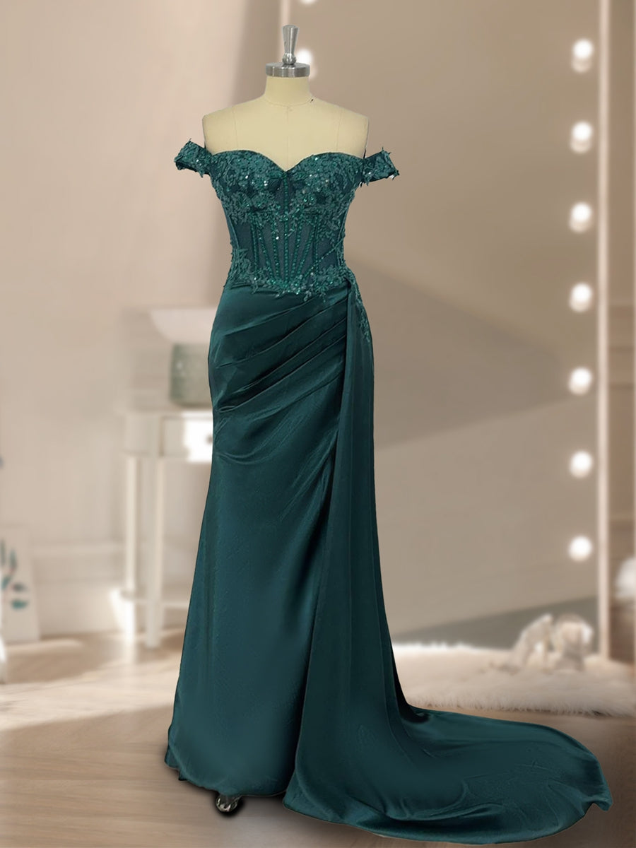 Mia - Sequined Trumpet Evening Gown for Women