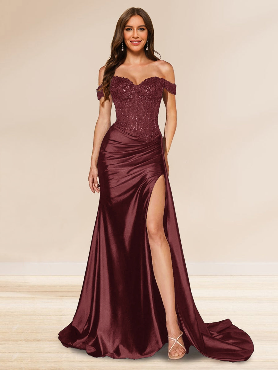 Mia - Sequined Trumpet Evening Gown for Women