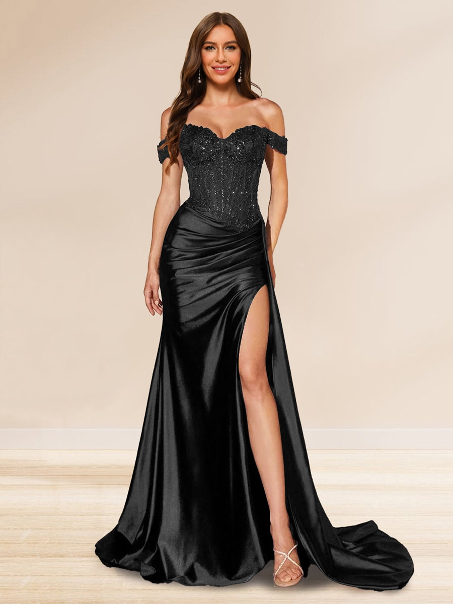 Mia - Sequined Trumpet Evening Gown for Women