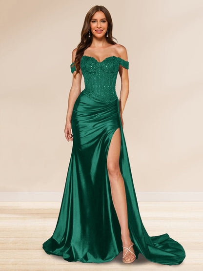 Mia - Sequined Trumpet Evening Gown for Women