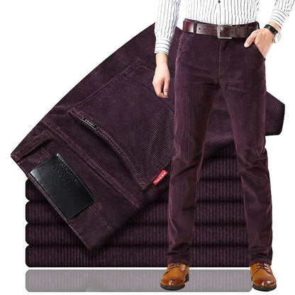 Men's Classic Trousers - Premium Corduroy for Comfort & Versatile Style