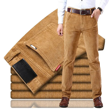 Men's Classic Trousers - Premium Corduroy for Comfort & Versatile Style