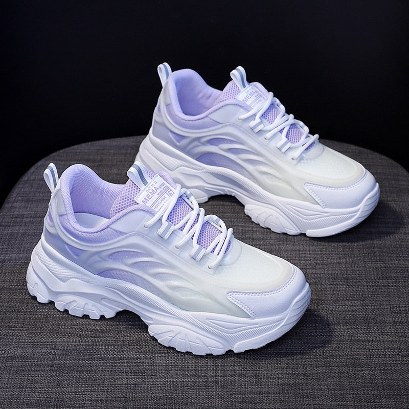 Purple / White