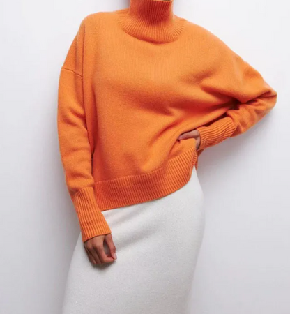 Women's Soft Knitted Turtleneck Jumper | Ideal for Autumn/Winter