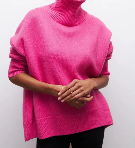 Women's Soft Knitted Turtleneck Jumper | Ideal for Autumn/Winter