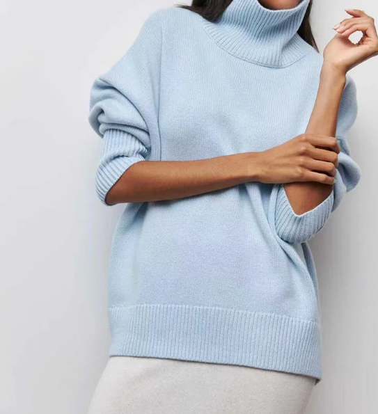 Women's Soft Knitted Turtleneck Jumper | Ideal for Autumn/Winter