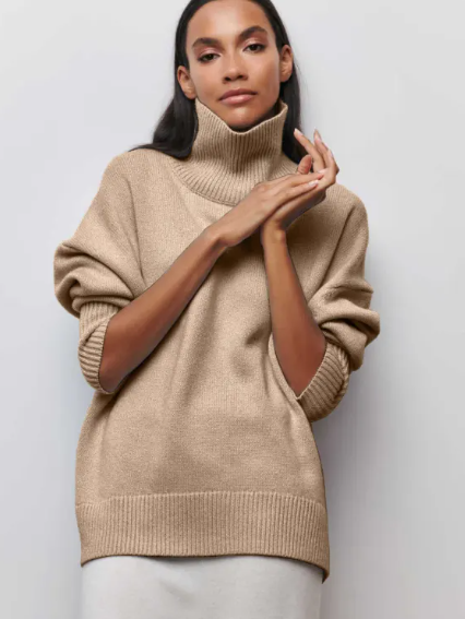 Women's Soft Knitted Turtleneck Jumper | Ideal for Autumn/Winter
