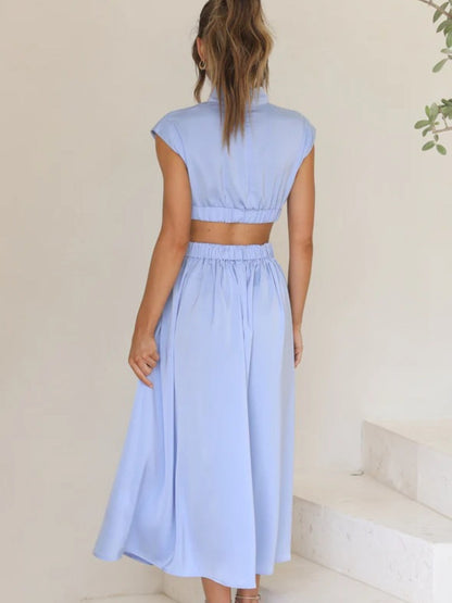 Annistyn - Elegant Sleeveless Long Dress for Women