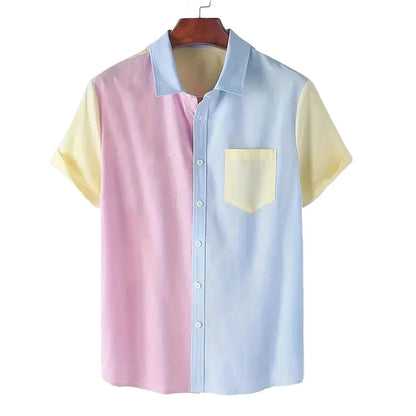 Raymond - Polo Color Block Shirt - Casual - Versatile Design - Everyday Wear