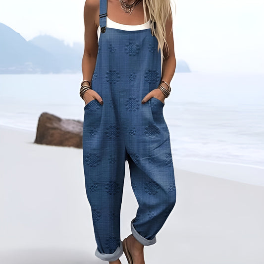 Vintage Floral Jumpsuit - Effortless Style & All-Day Comfort for Women