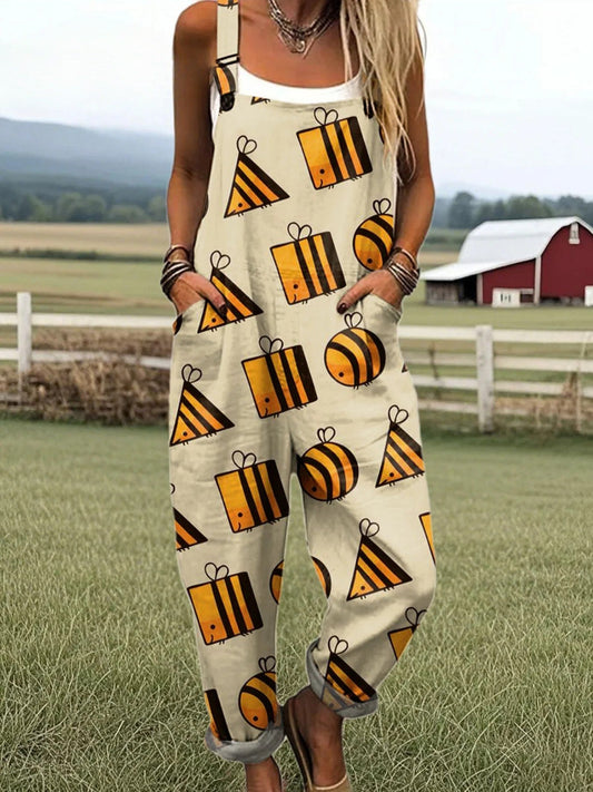 Vintage Floral Jumpsuit - Stylish Comfort for Every Occasion