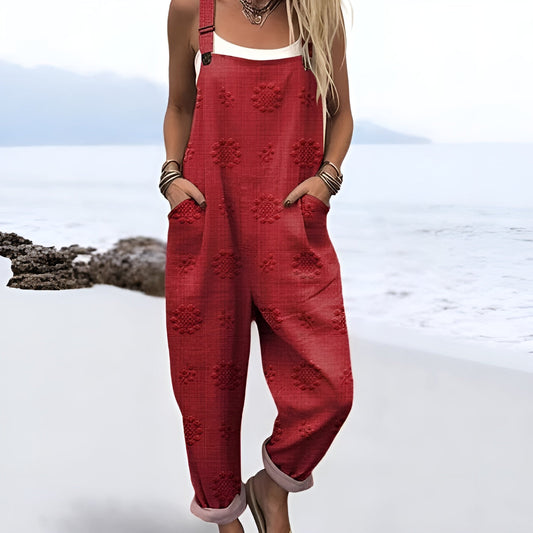 Vintage Floral Jumpsuit Women - Comfort, Style & Versatile Wear