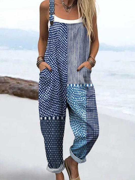 Vintage Floral Jumpsuit for Women - Effortless Style & Comfort