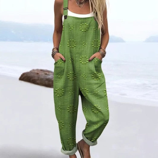 Vintage Floral Jumpsuit for Women - Effortless Style & Comfort