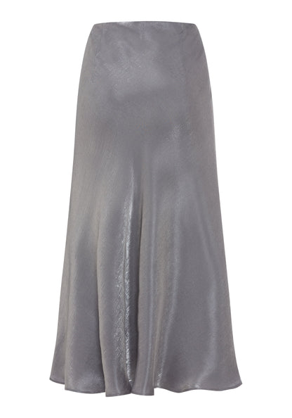 Women's A-Line Midi Skirt with Shimmering Detail