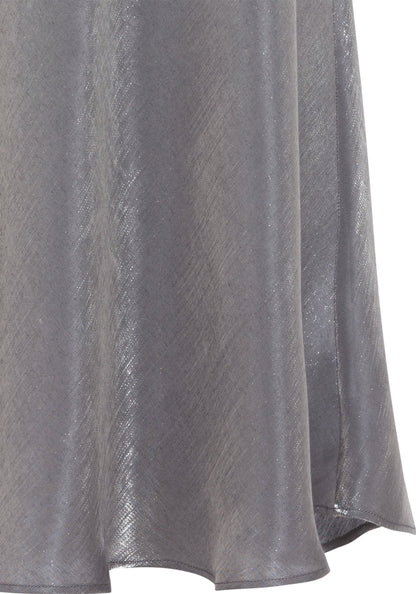 Women's A-Line Midi Skirt with Shimmering Detail