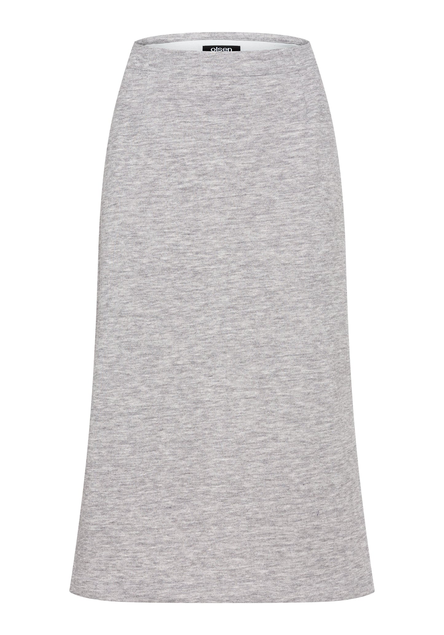 Women's A-Line Midi Skirt with Subtle Texture