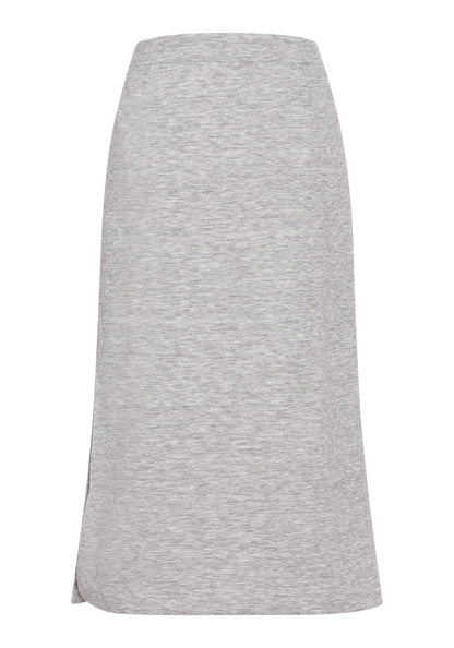 Women's A-Line Midi Skirt with Subtle Texture
