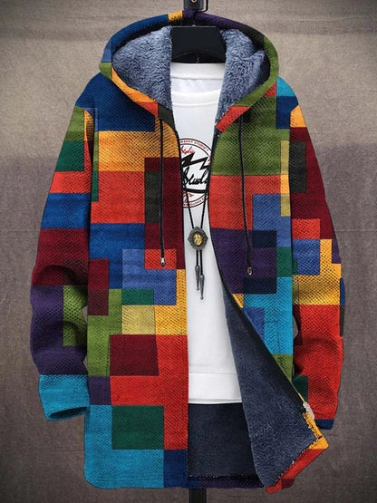 Women's Artistic Cardigan Sweater with Unique Print Design